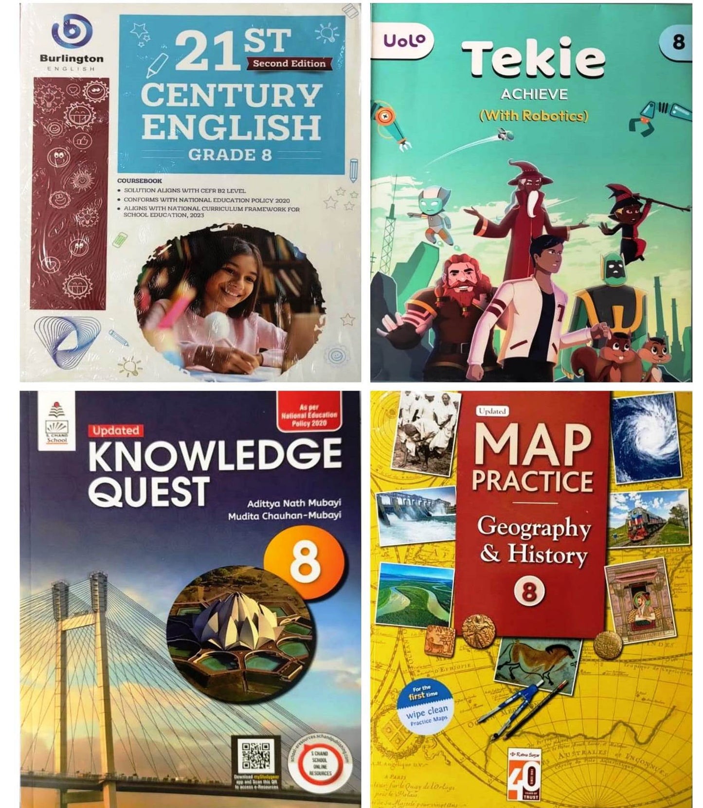 Class 8 Combined Book Set (All Subjects) With URDU