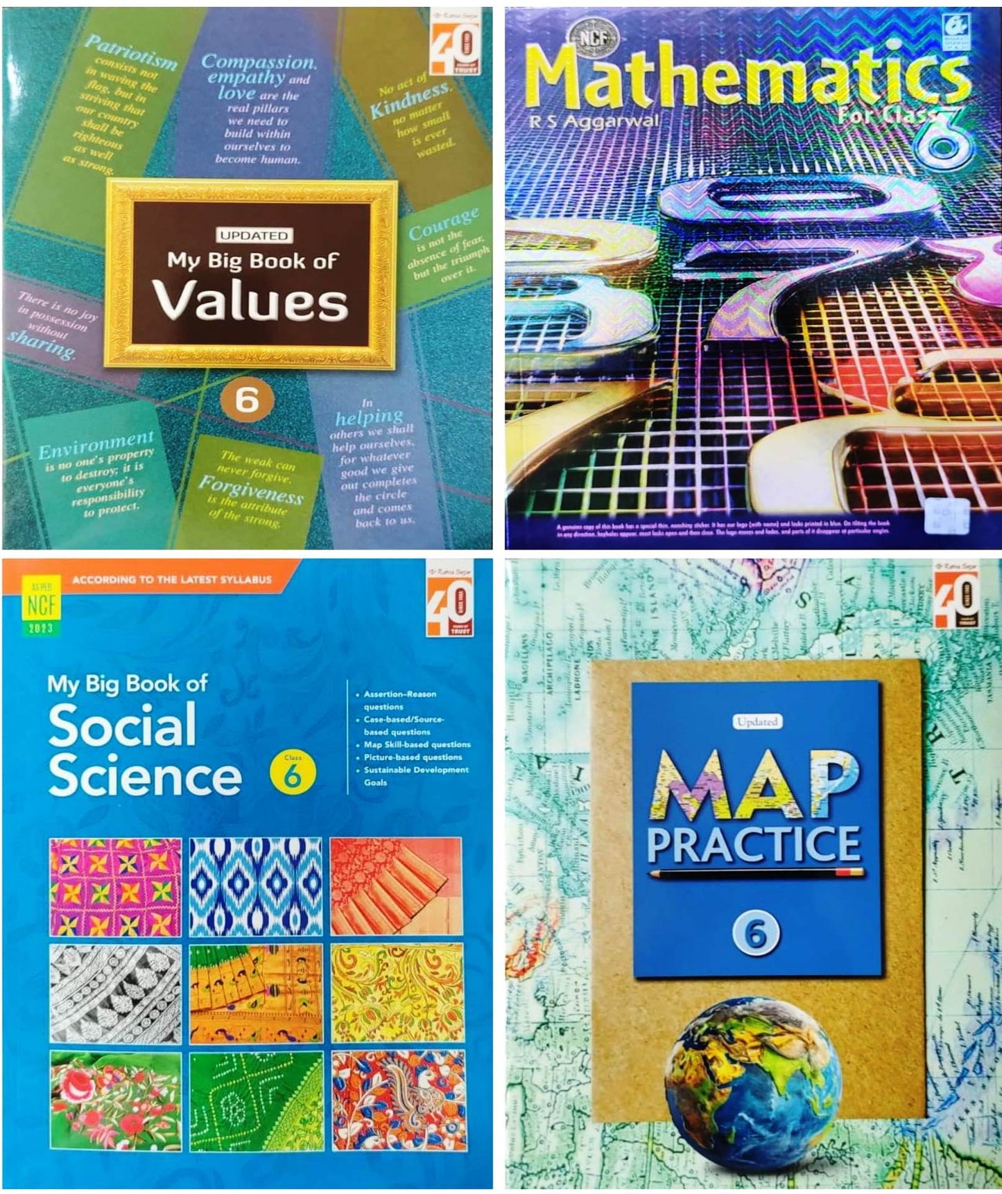 Class 6 Combined Book Set (All Subjects) with Sanskrit