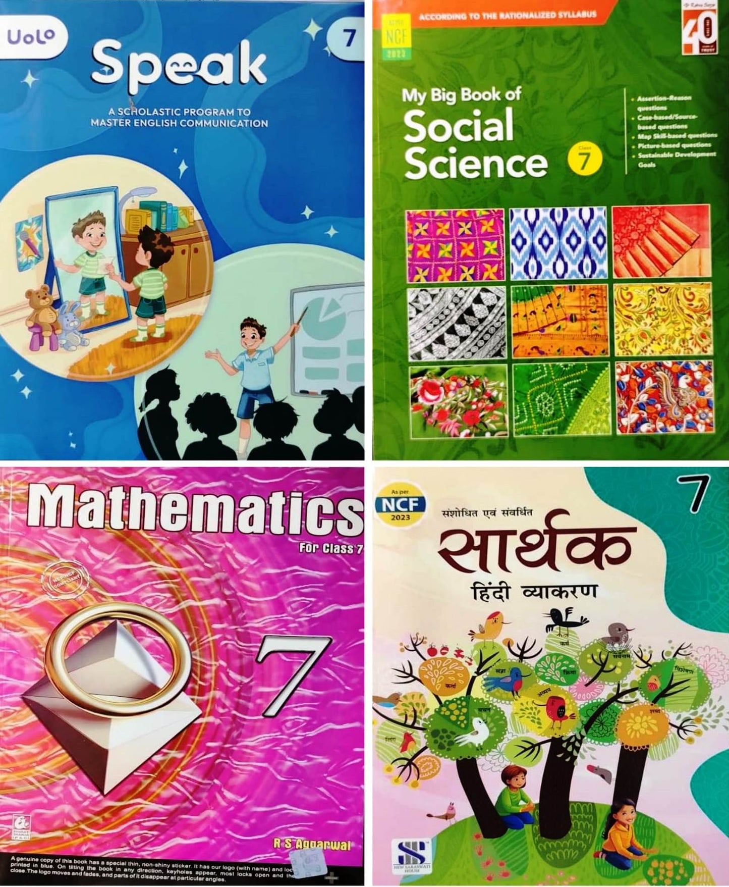 Class 7 Combined Book Set (All Subjects) with URDU
