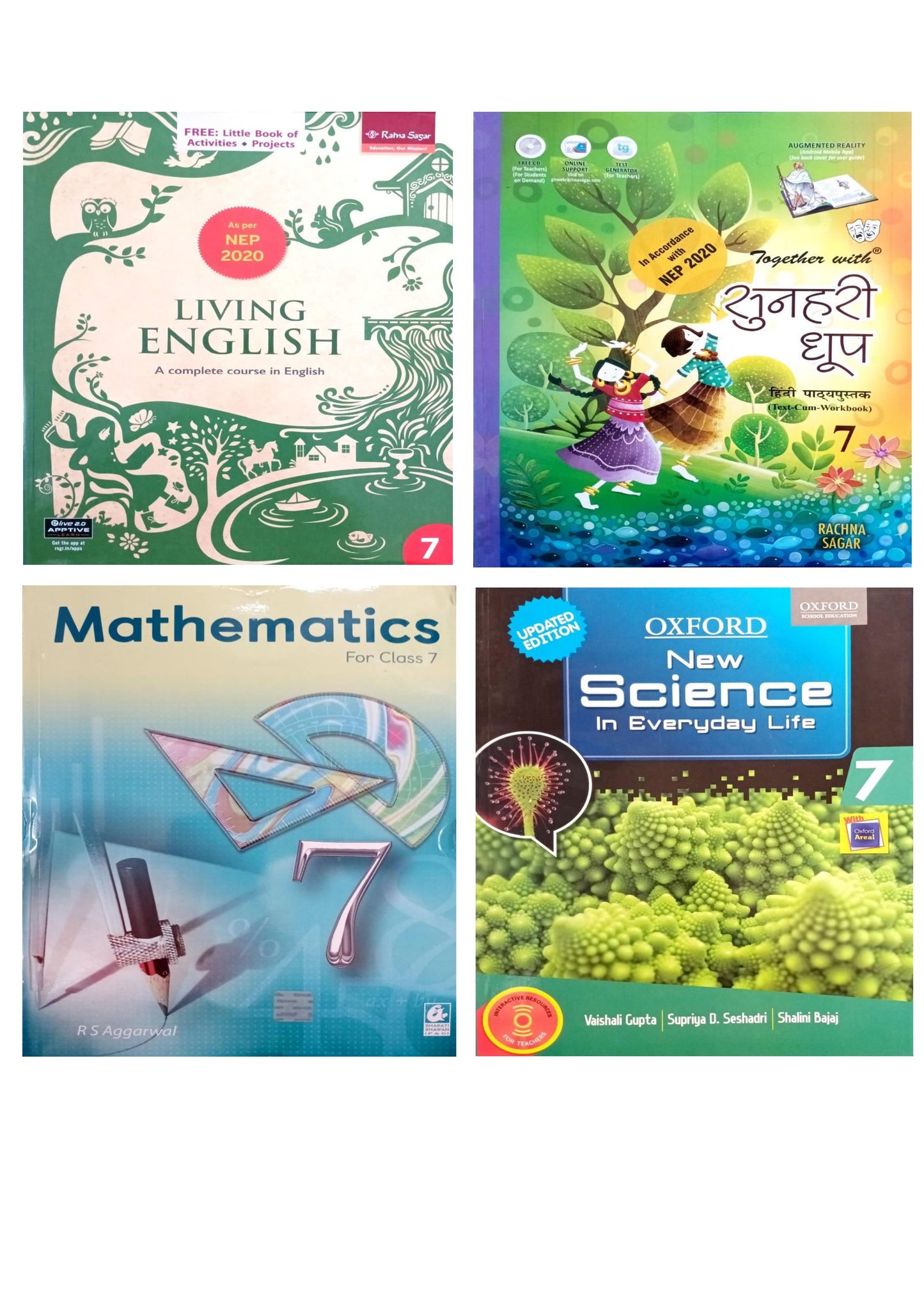 Class 7 Combined Book Set (All Subjects) with URDU