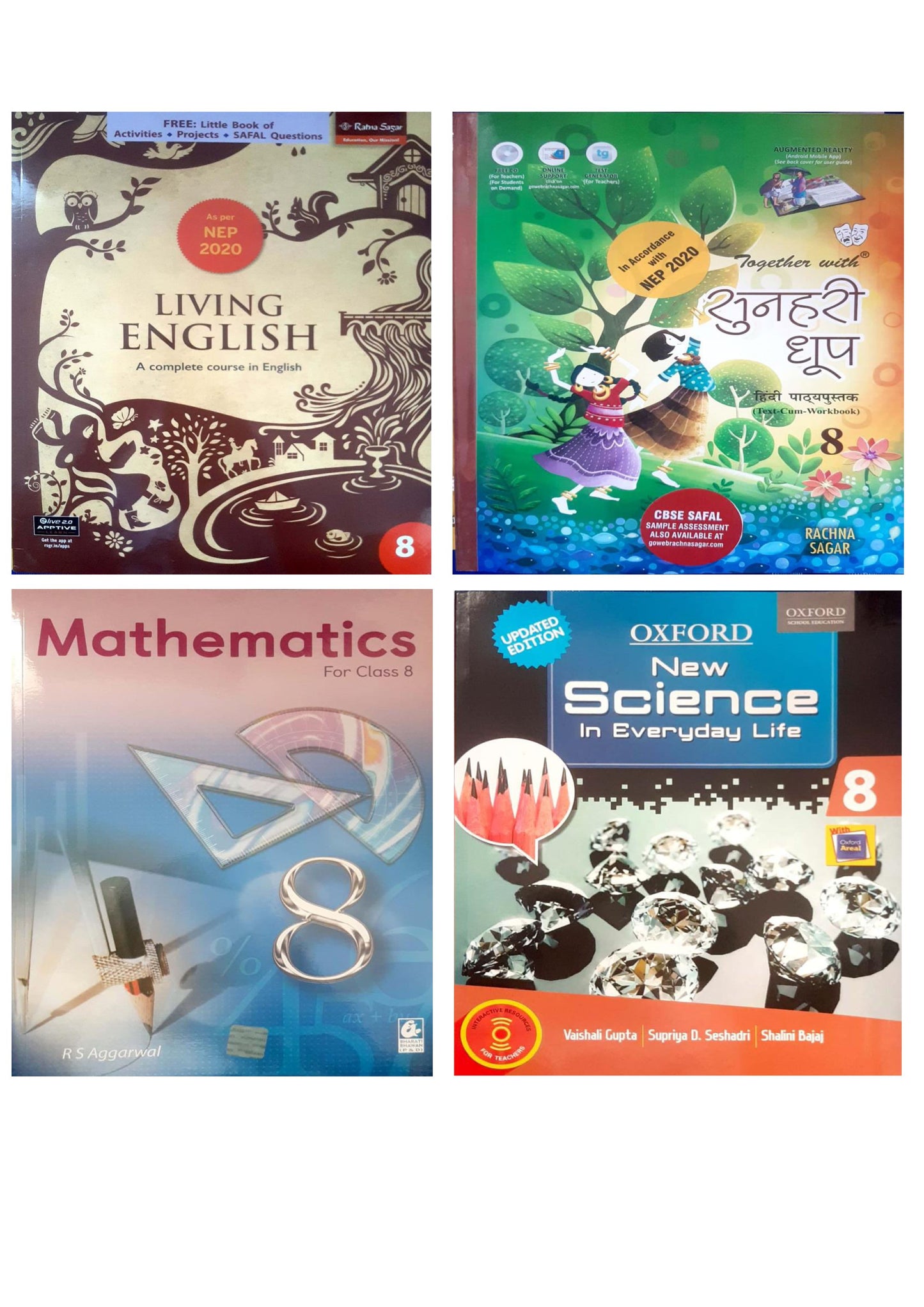 Class 8 Combined Book Set (All Subjects) with SANSKRIT