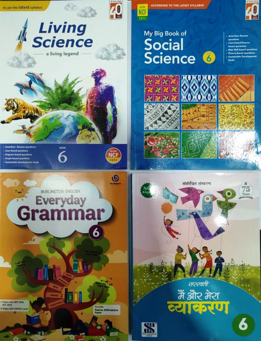 Class 6 Combined Book Set (All Subjects) With Urdu