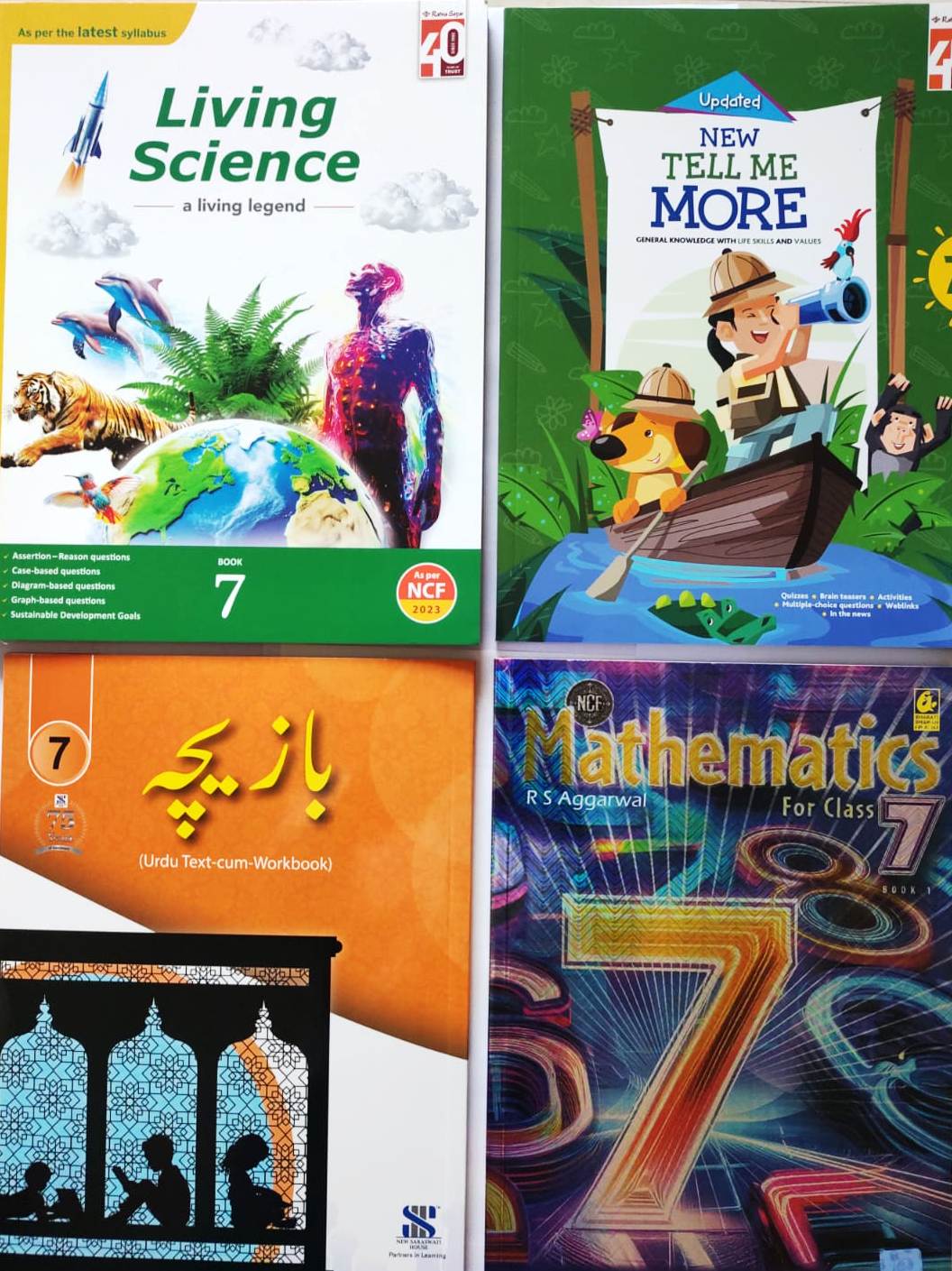 Class 7 Combined Book Set (All Subjects) with URDU