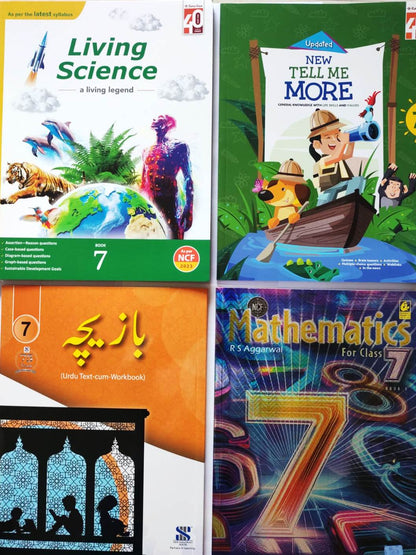 Class 7 Combined Book Set (All Subjects) with URDU