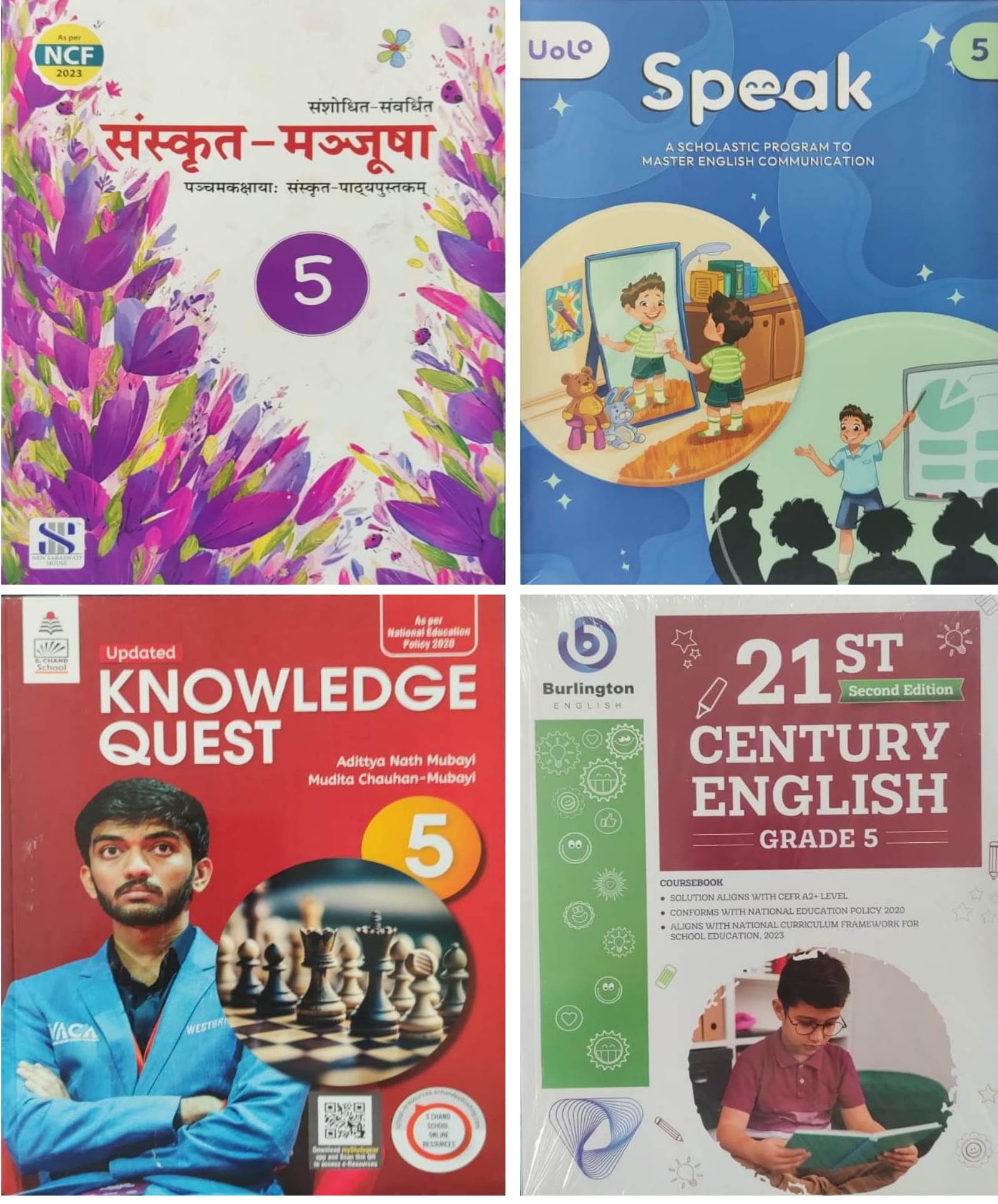 Class 5 Combined Book Set (All Subjects) with Sanskrit – KitaabShoppe