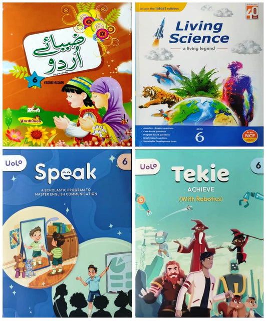 Class 6 Combined Book Set (All Subjects) With Urdu