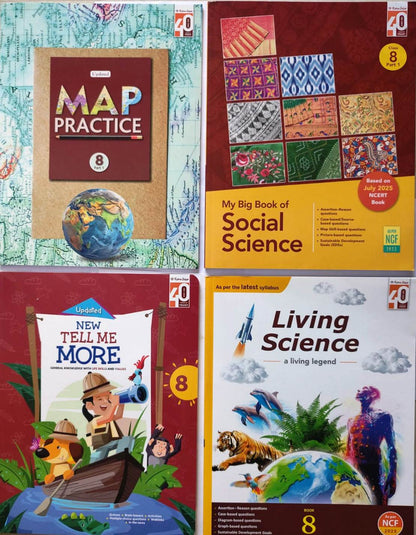 Class 8 Combined Book Set (All Subjects) with SANSKRIT