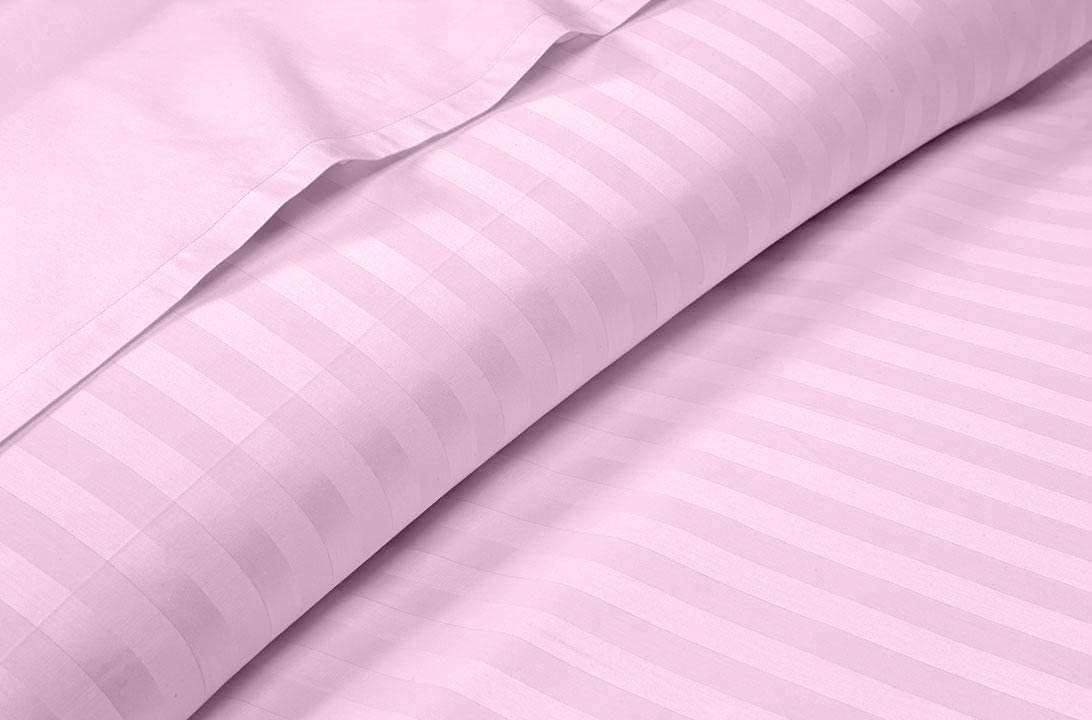 Breathable & Cooling Sheets Single Size Pink Stripe
