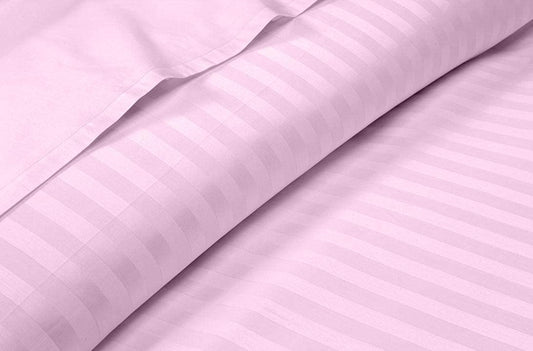 Breathable & Cooling Sheets Single Size Pink Stripe